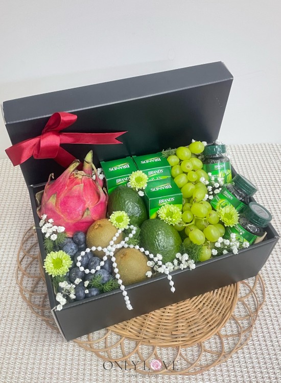 LB25 Fruits & Flower Healthy Gift Box