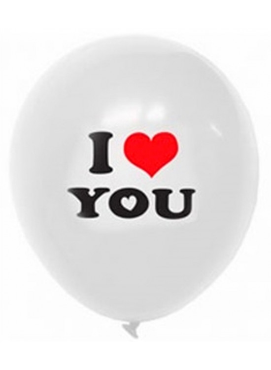 I Love You Latex Balloon (Air Filled)