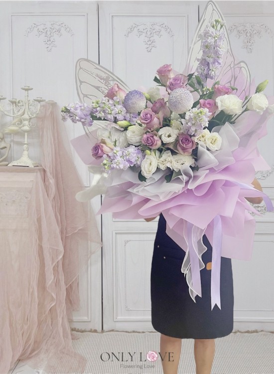 KS013 Korean Style Butterfly Bouquet