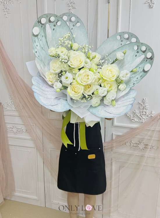 KS009 Korean Style Butterfly Bouquet