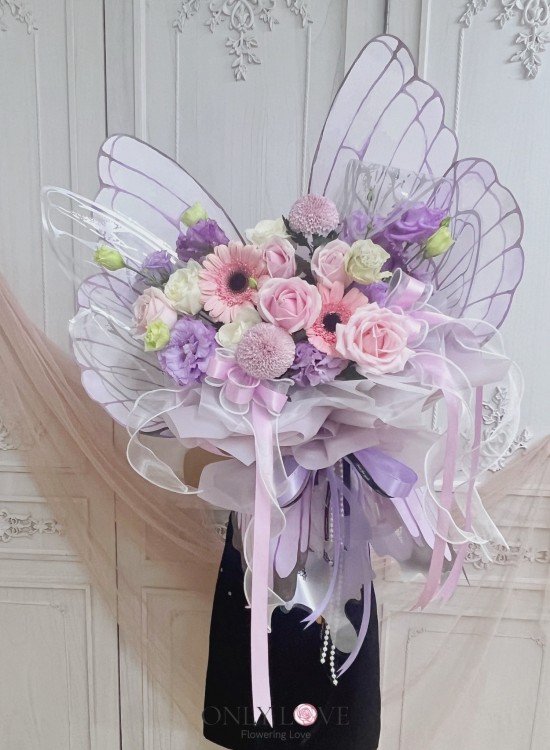 KS018 Korean Style Butterfly Bouquet