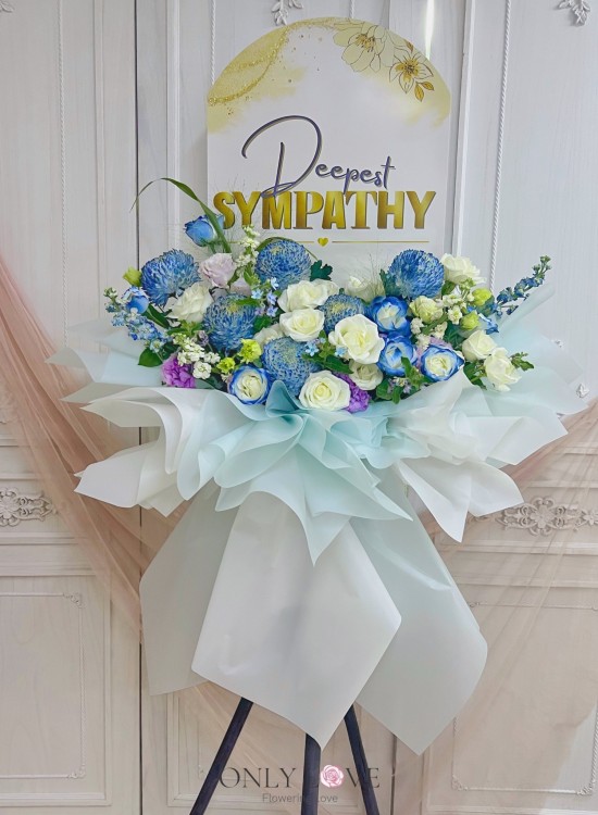 C98 Sympathy Flowers Stand (6ft Height)