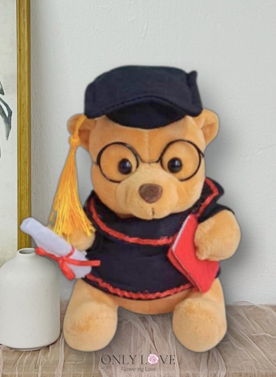 AD049 Spec Graduation Teddy Bear 18cm (H)