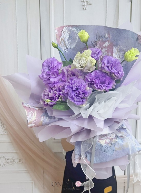 EUS001 Classic Elegance Eustoma Bouquet