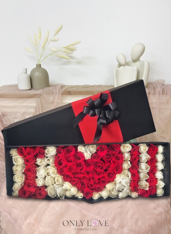 LB28 99 Rose Flower Box