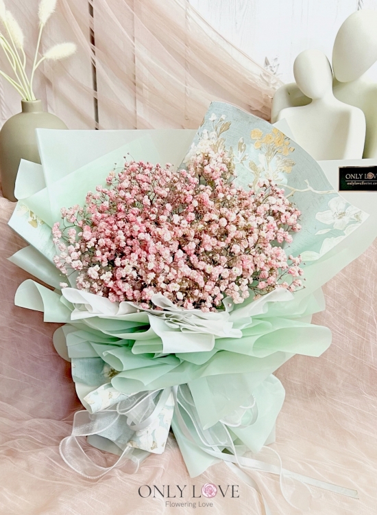 BA16 Classic Elegance Baby Breath Bouquet