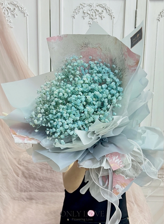 BA09 Classic Elegance Baby Breath Bouquet