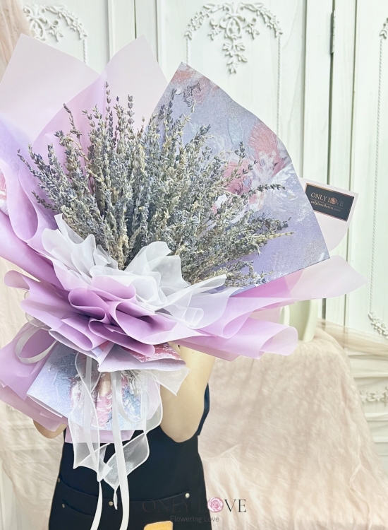 DF01 Classic Elegance Lavender Bouquet (Dried)