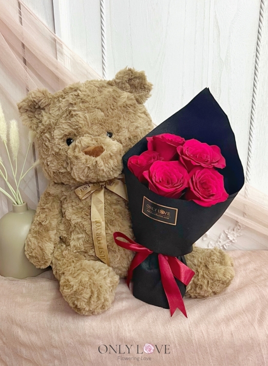 L181 Rose Teddy Bundle