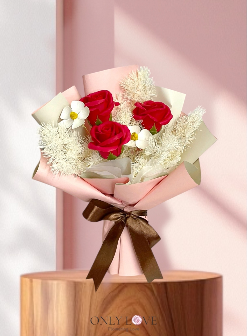 SF48 Mini Cute Soap Rose Bouquet (Artificial)
