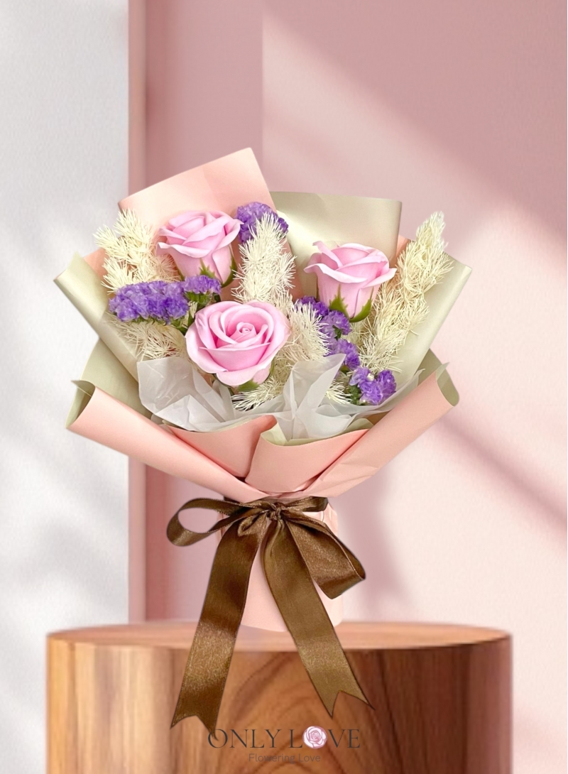 SF22 Mini Cute Soap Rose Bouquet (Artificial)