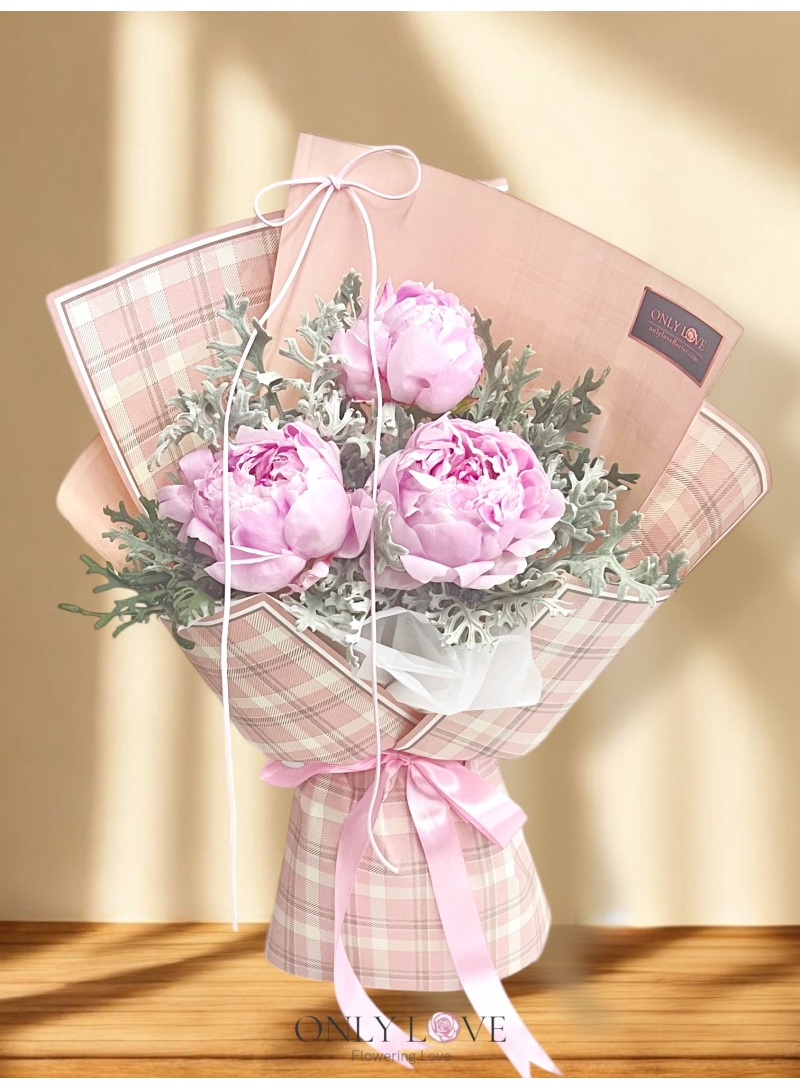 PE05 Classic Elegance Peonies Bouquet