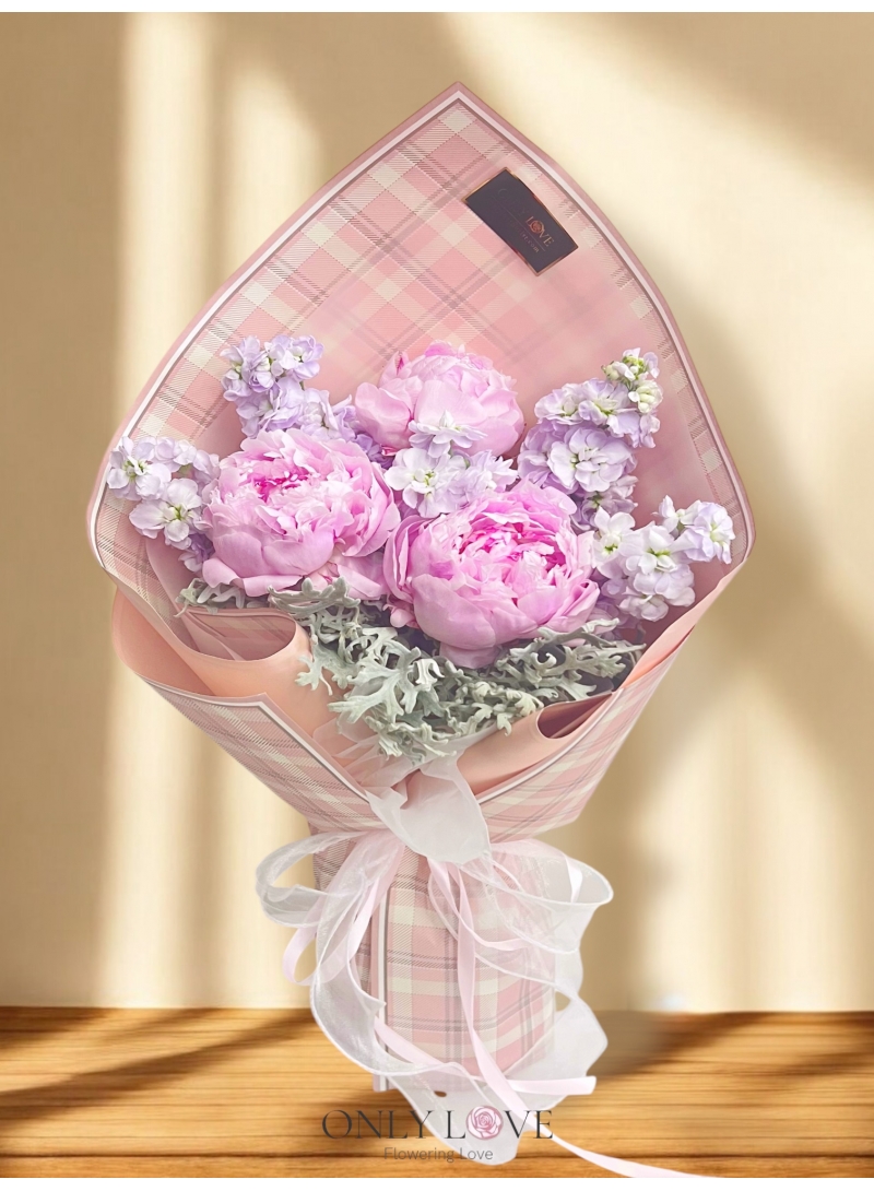 PE06 Classic Elegance Peonies Bouquet