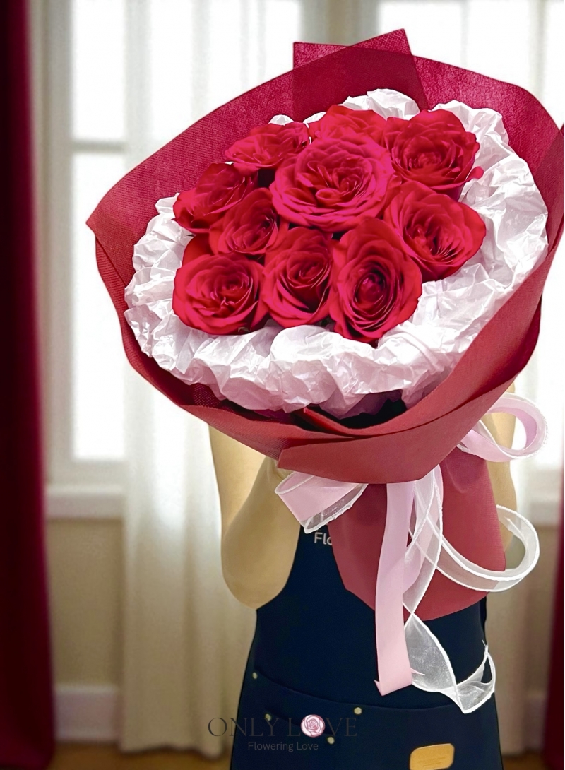 KS016 Classic Bloom Rose Bouquet
