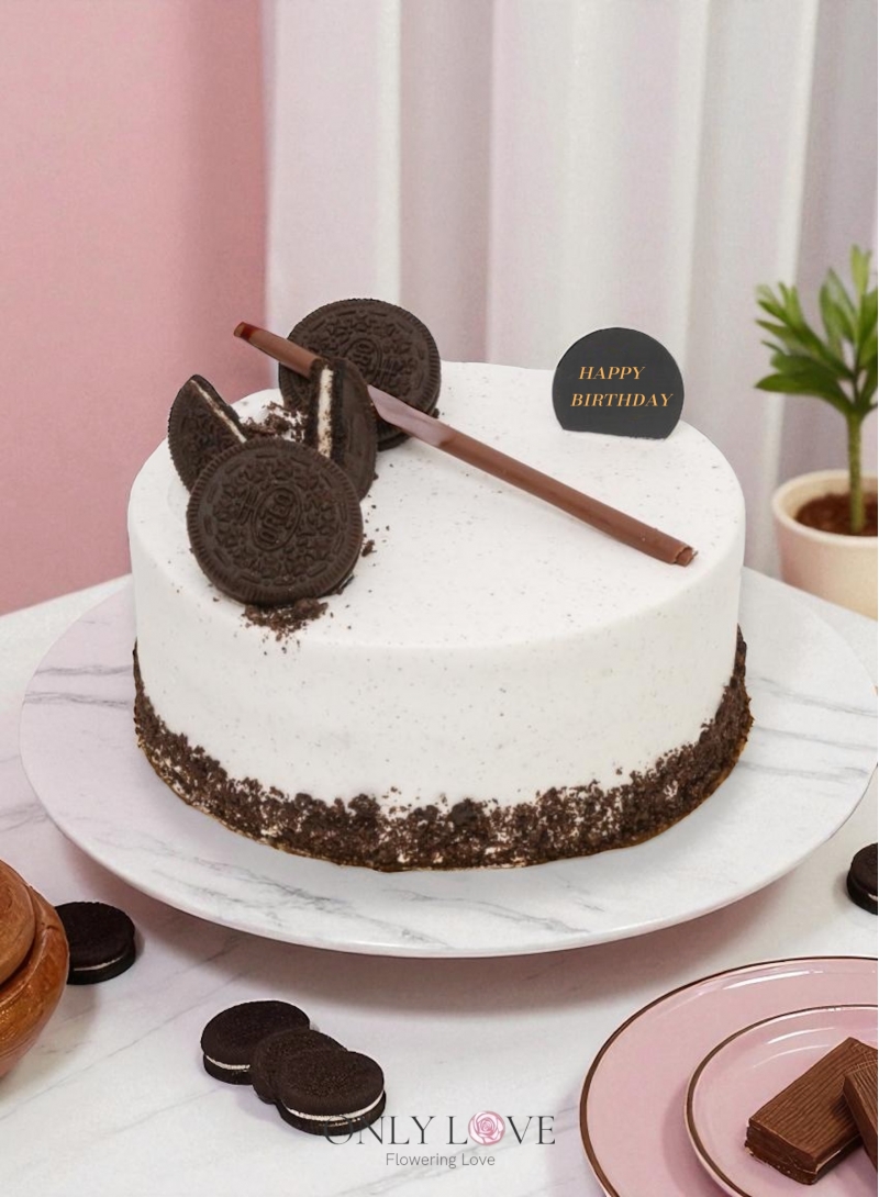 D03 Chocolate Oreo Cake 8"