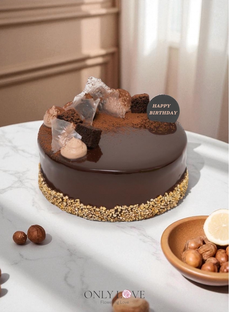 D06 Chocolate Hazelnut Cake 8"