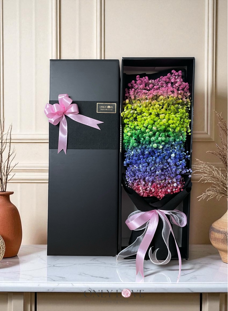 Rainbow Baby Breath Gift Box Rainbow Baby Breath Gift Box