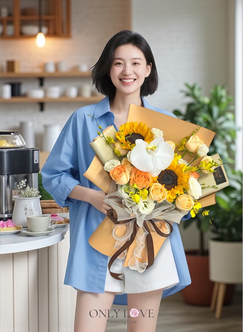 L63 Korean Style Rose Bouquet