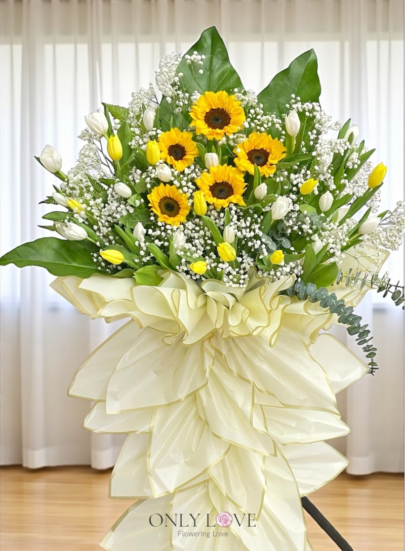 C69 Tulip Sunflower Floral Stand