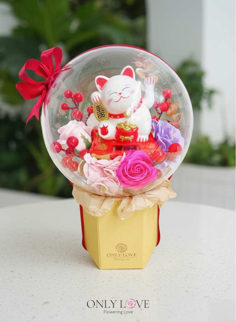 BB025 Fortune Cat Bloom Box