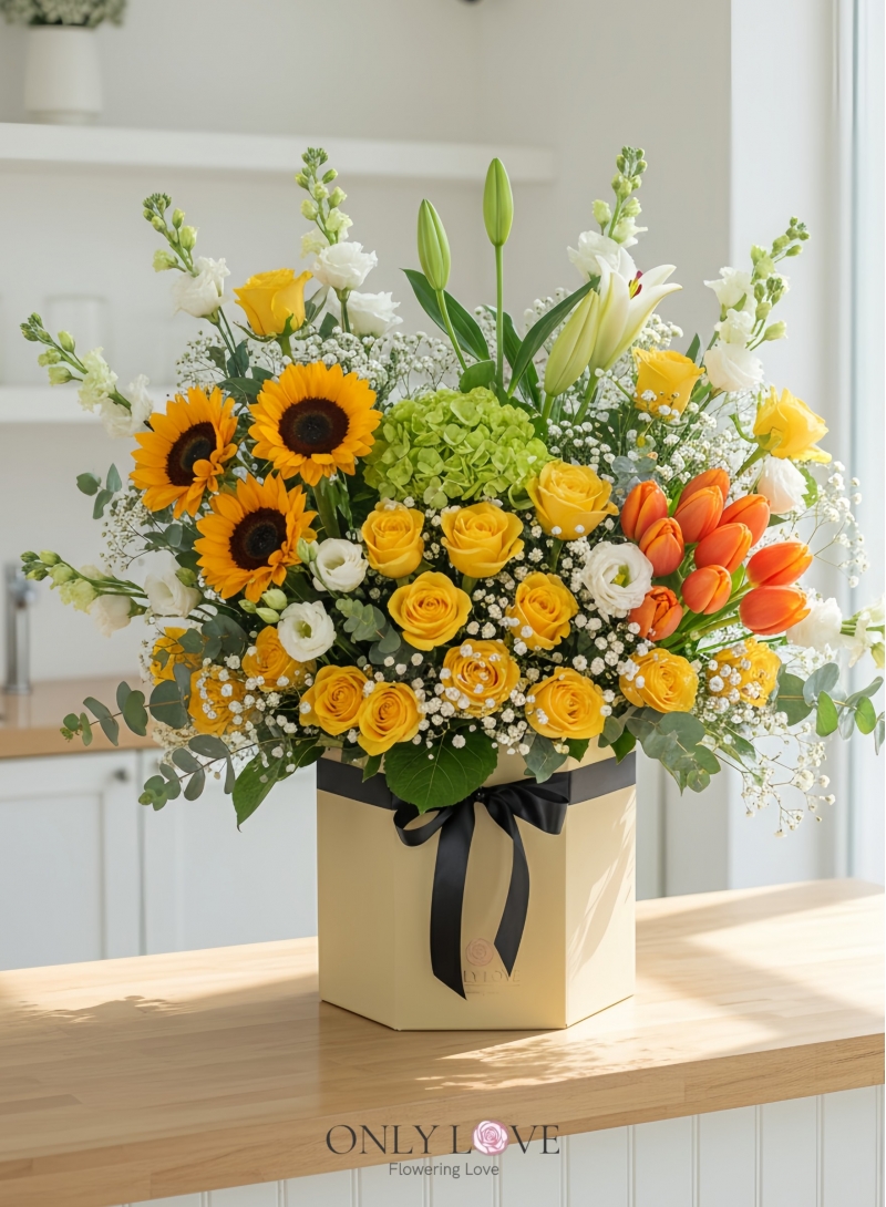 BB104 Luxury Flower Bloom Box