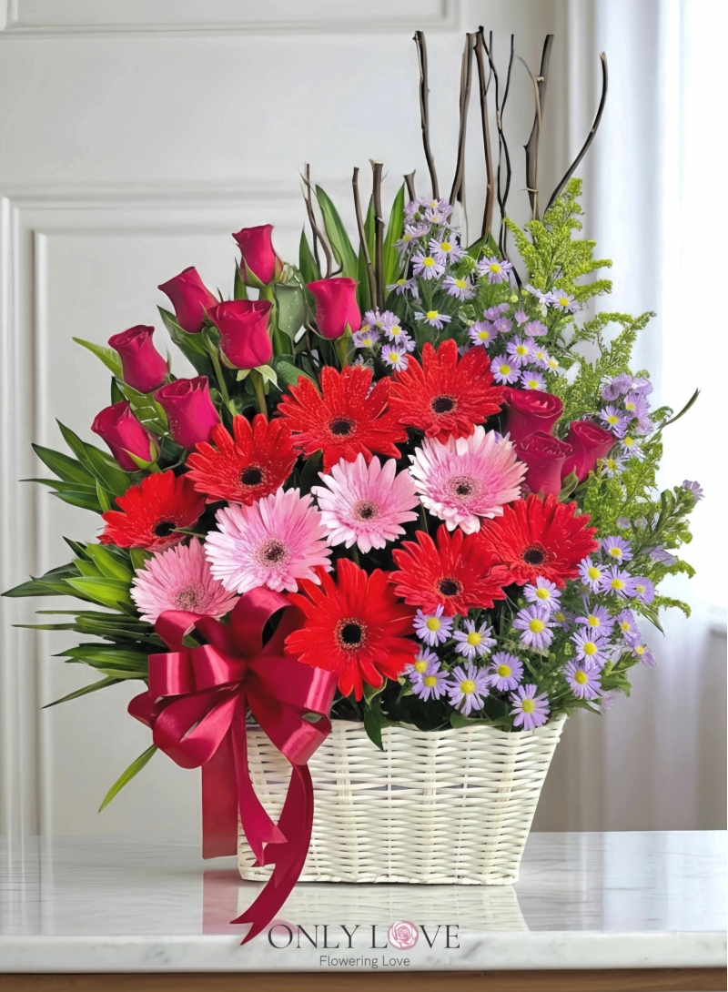 B08 Flower Basket