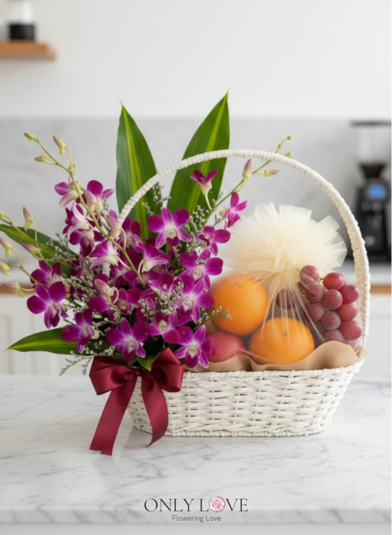 F15 Fruits & Flowers Basket