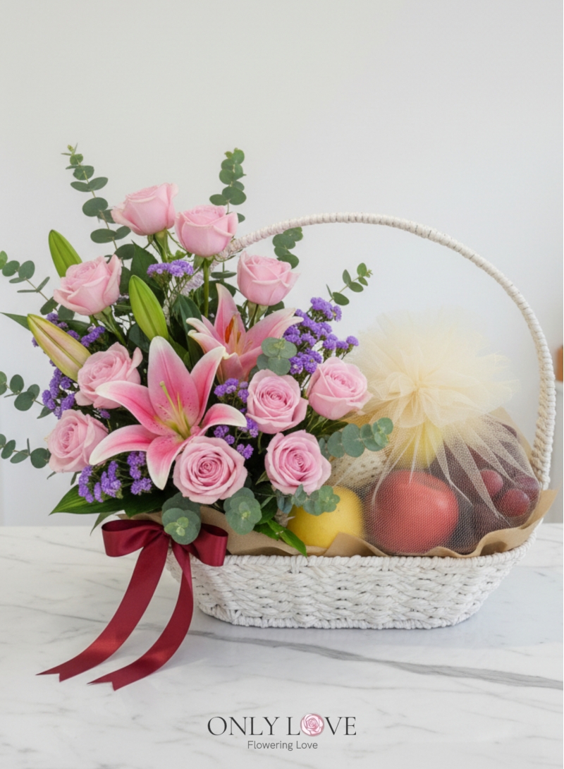 F10 Fruits & Flowers Basket