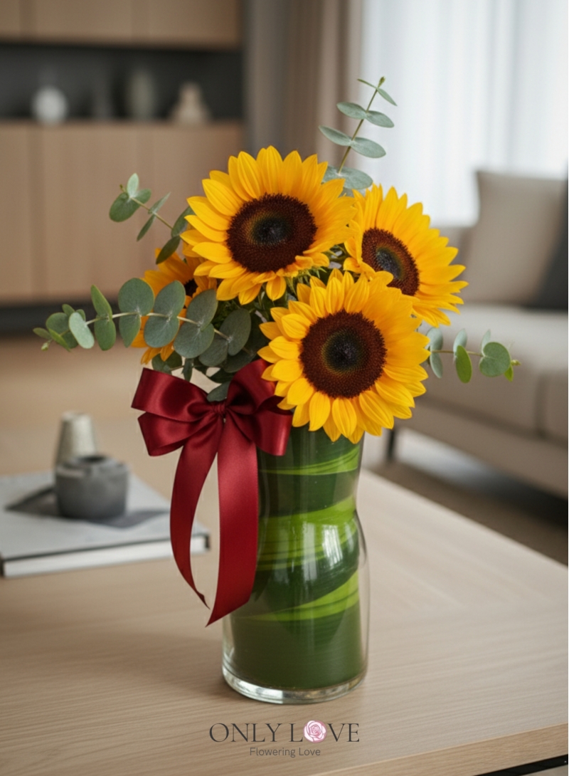 Sunflowers in Vase