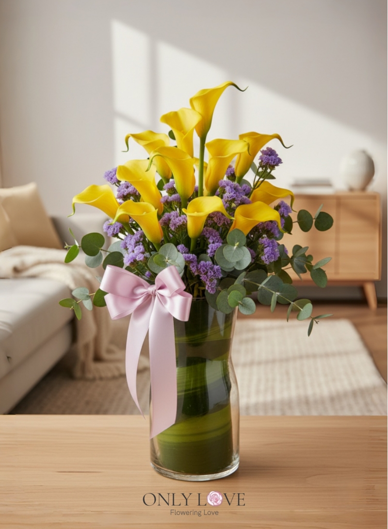 V40 Imported Calla Lily in Vase