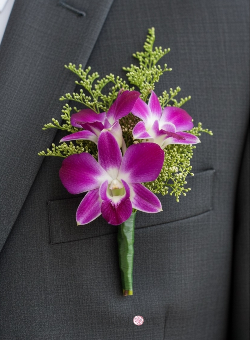 CB001 Dendrobium Orchids Corsages Boutonniere