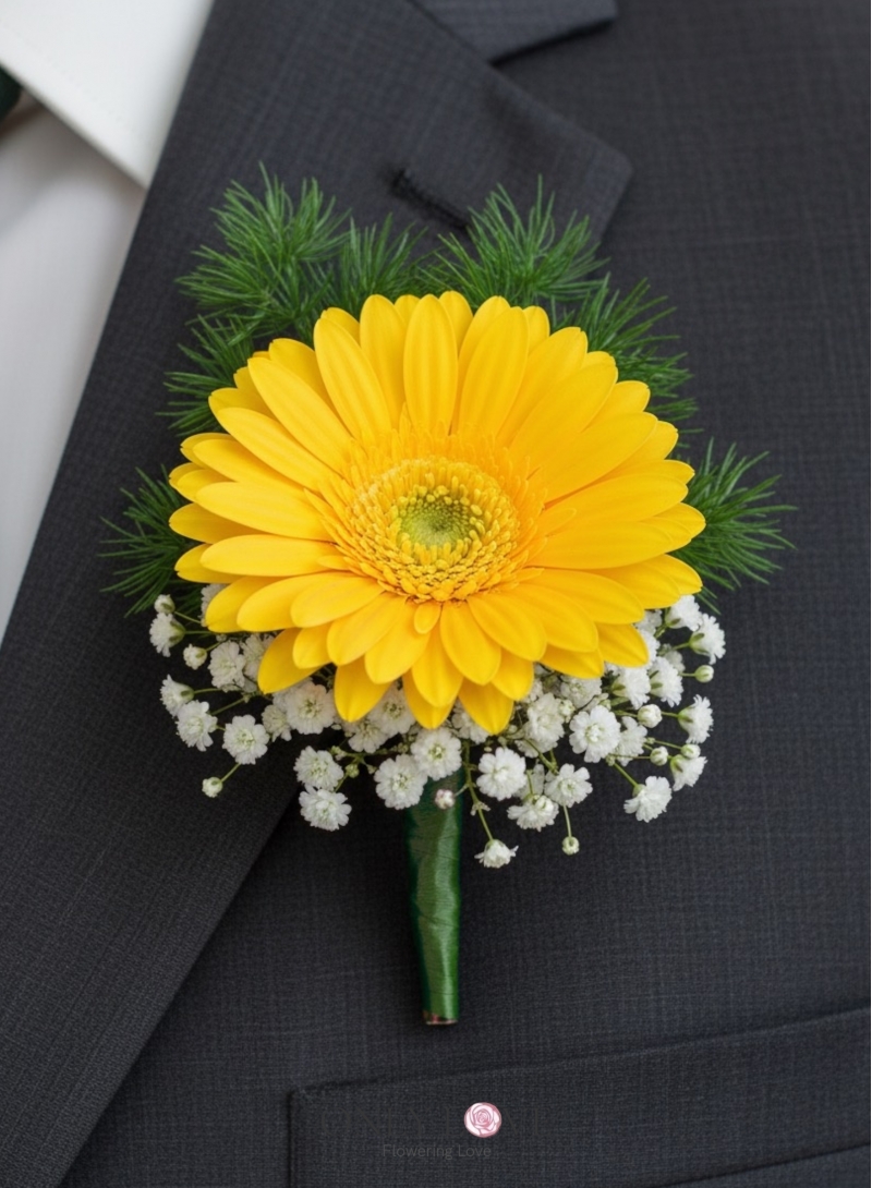 CB005 Gerbera Corsages Boutonniere