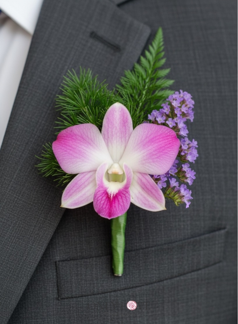 CB012 Dendrobium Orchids Corsages Boutonniere