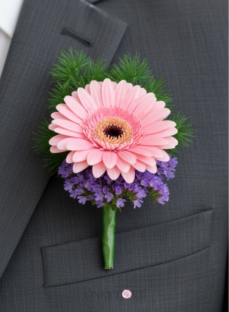 CB014 Gerbera Corsages Boutonniere
