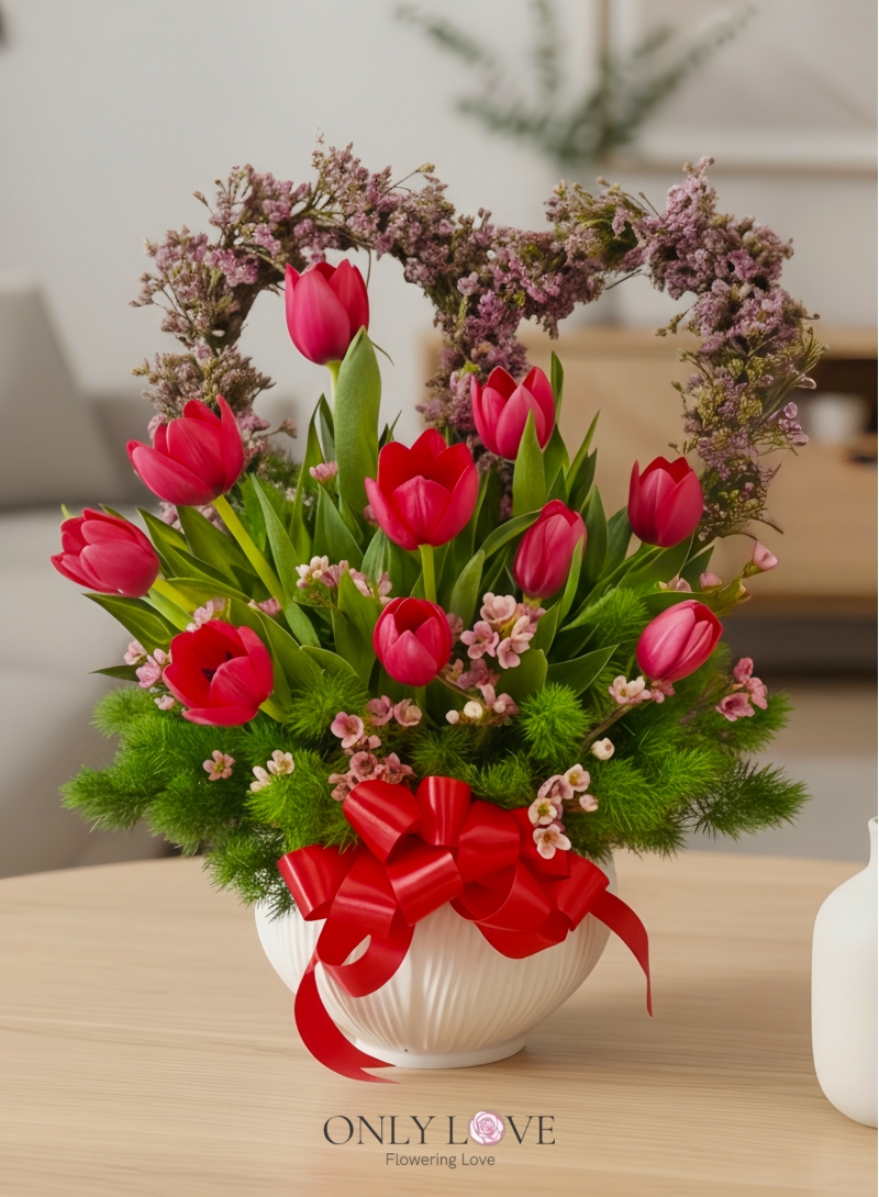 Imported Tulip in Vase