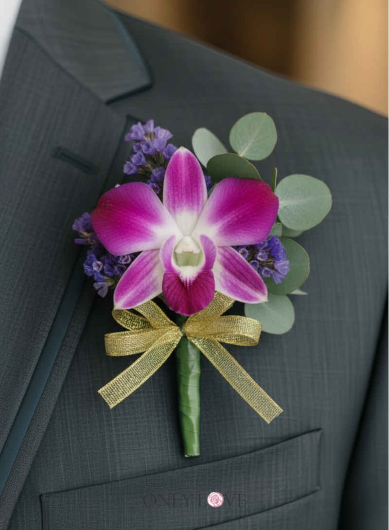 CB016 Dendrobium Orchids Corsages Boutonniere