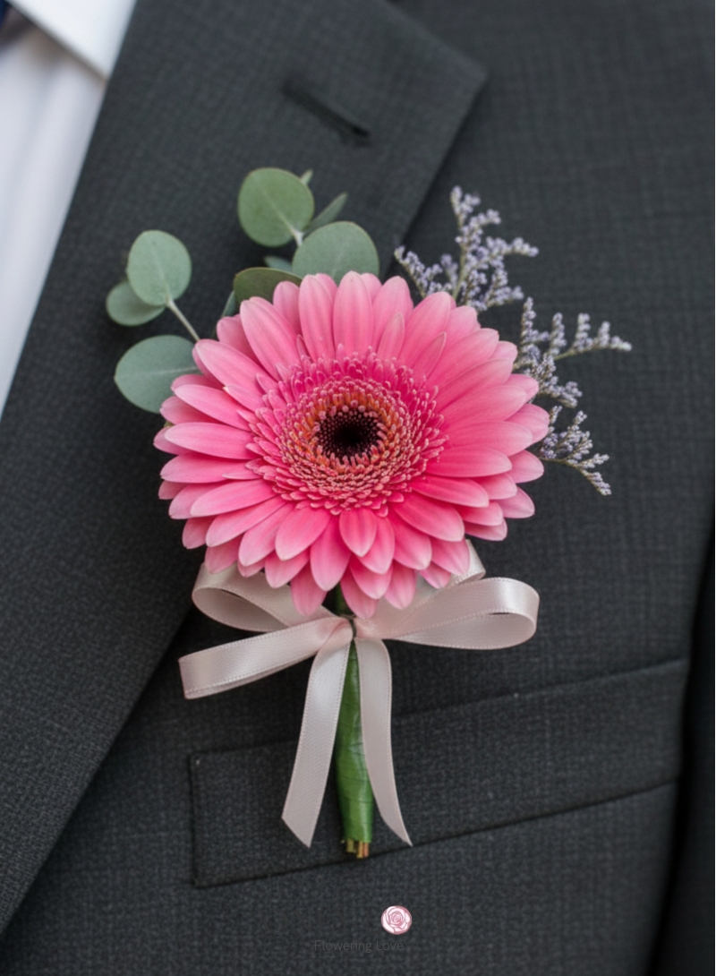 CB020 Gerbera Corsage Boutonniere