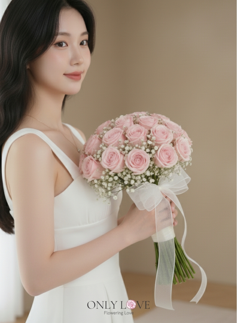 WB003 Roses Wedding Bridal Bouquet