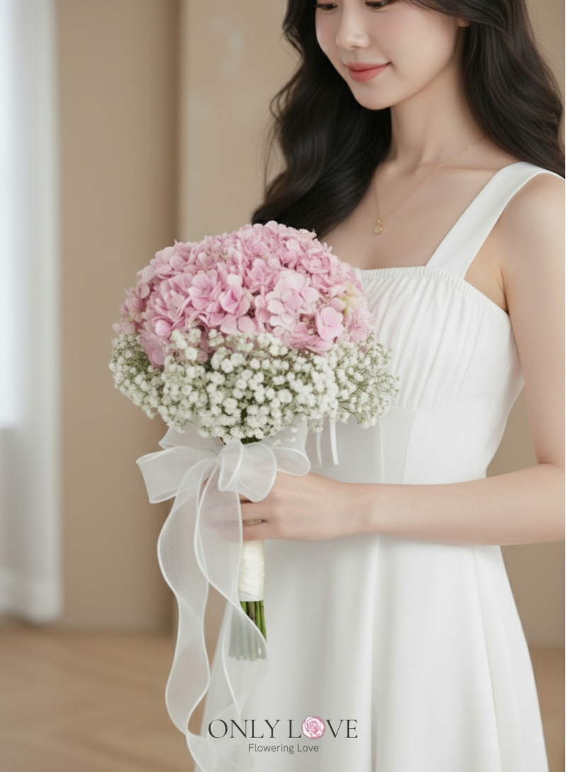 WB006 Hydrangea Wedding Bridal Bouquet