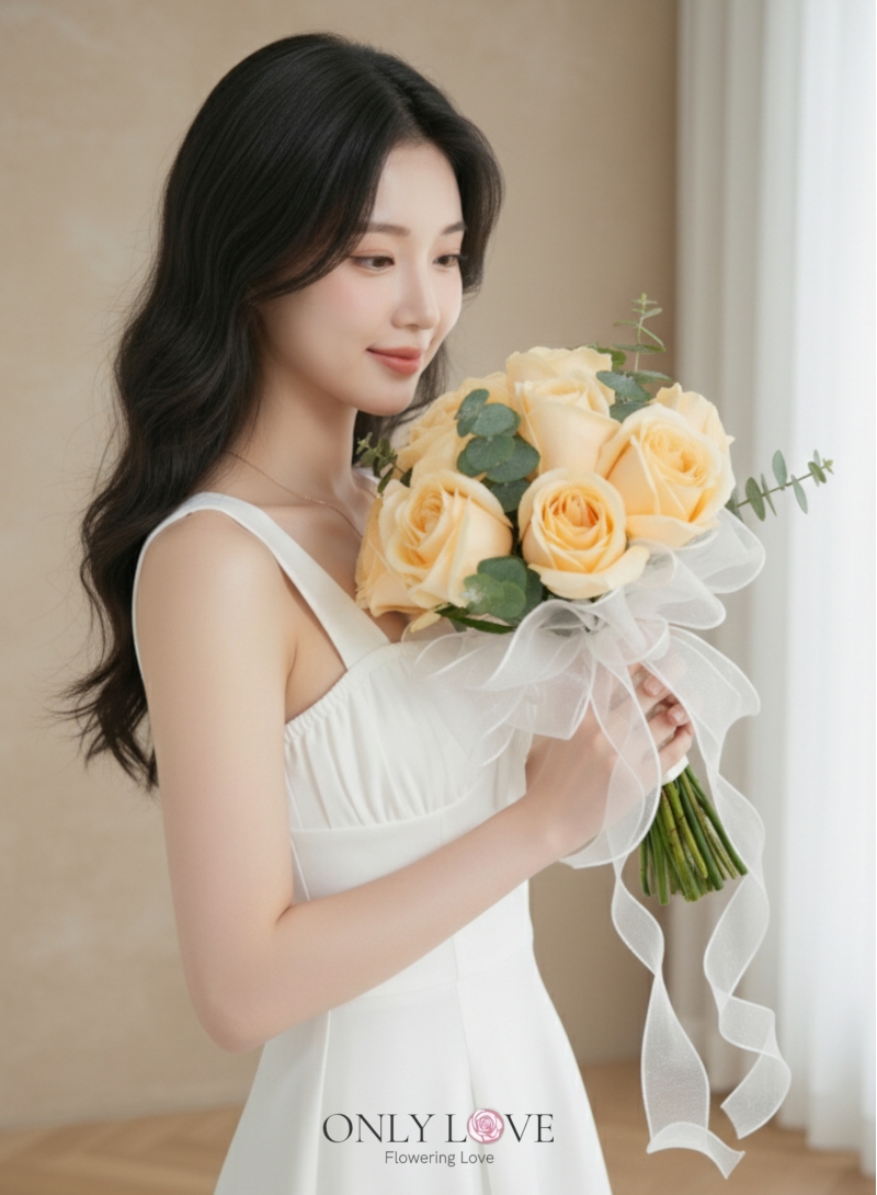 WB010 Roses Wedding Bridal Bouquet