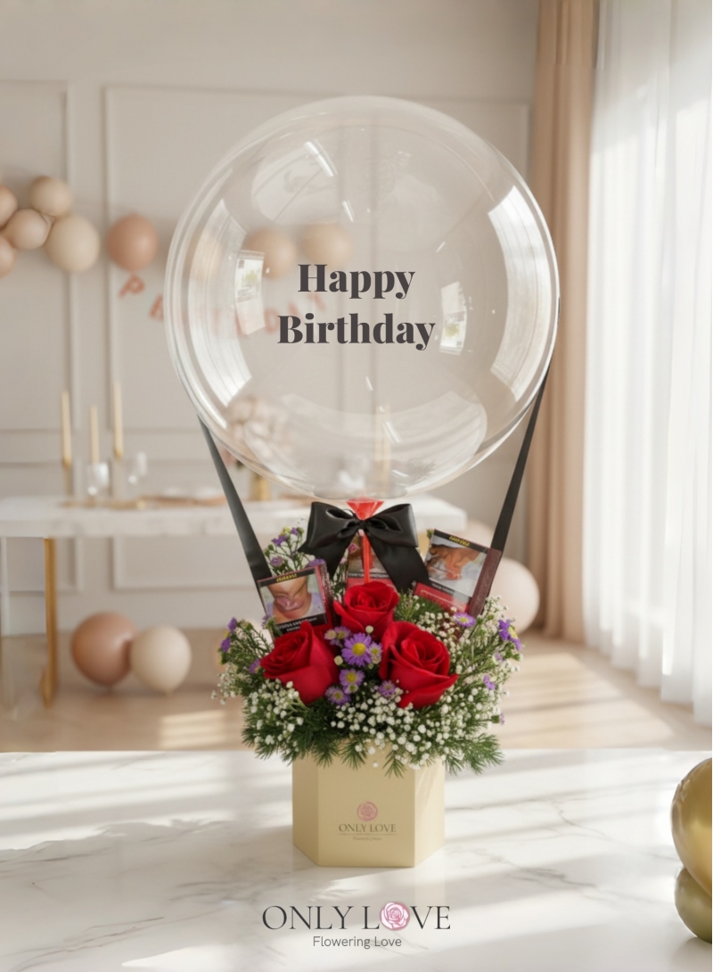 HAB10 Hot Air Balloon Bloom Box
