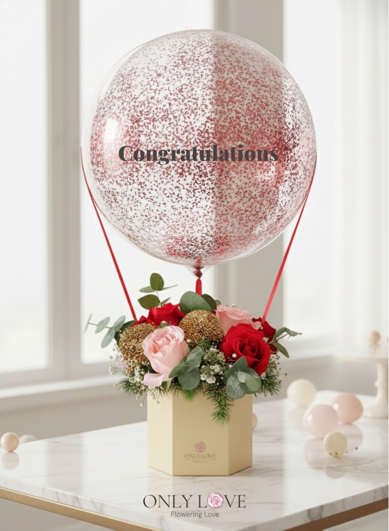 HAB11 Hot Air Balloon Bloom Box